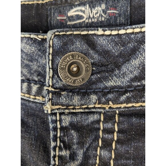 Silver Jeans Suki Mid Slim Bootcut Womens Sz 20/30 Super Stretch Fluid Denim Y2K - Picture 9 of 13